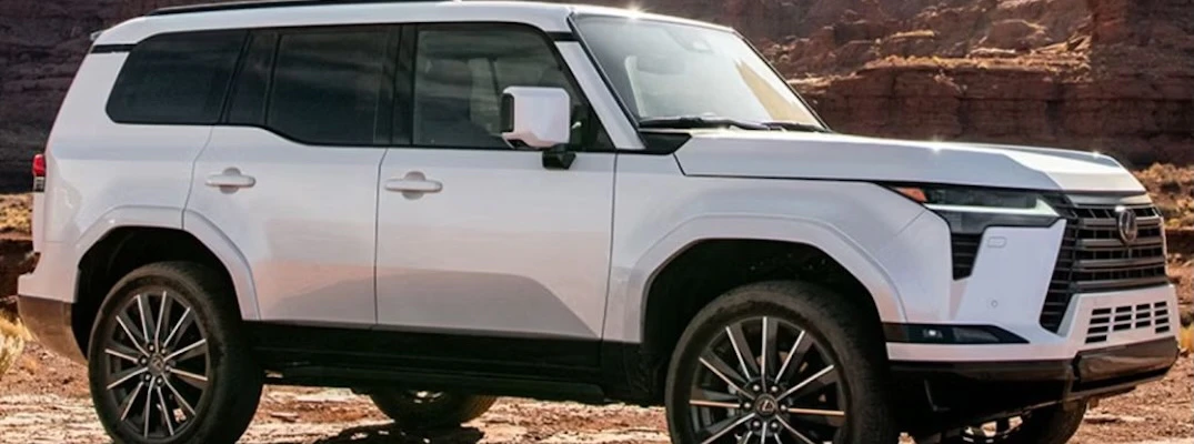 A white 2025 Lexus GX.